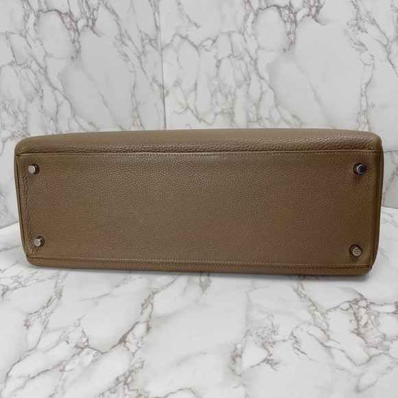 ❌❌❌ SOLD! ❌❌❌ Hermès Etoupe Togo Retourne Kelly 40 - Picture 11 of 16